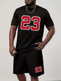 Digital Print Crewneck Tracksuit Set