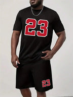 Digital Print Crewneck Tracksuit Set