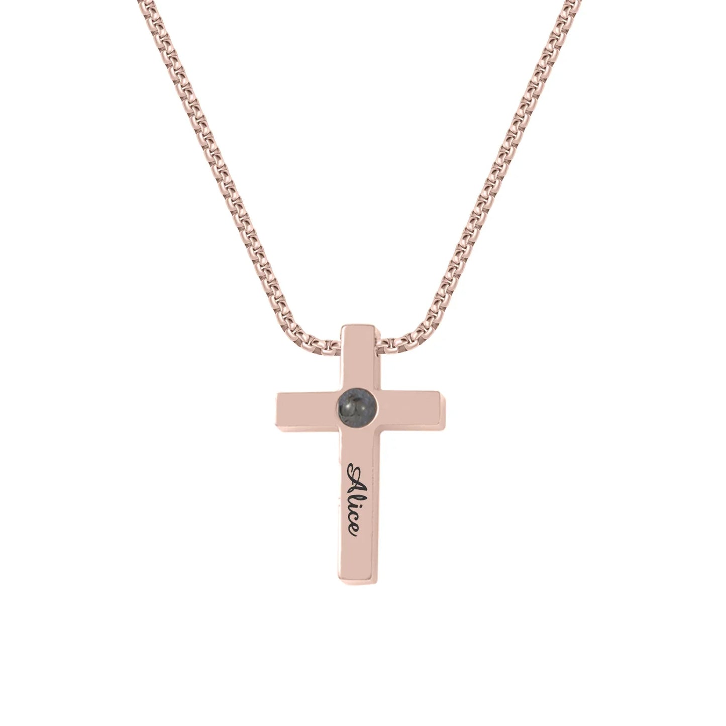 Customized Cross Projection Necklace