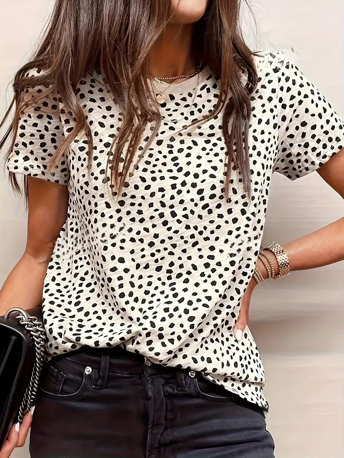 Leopard Print Oversized T-Shirt