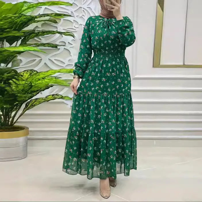 Long Robe Floral Dress