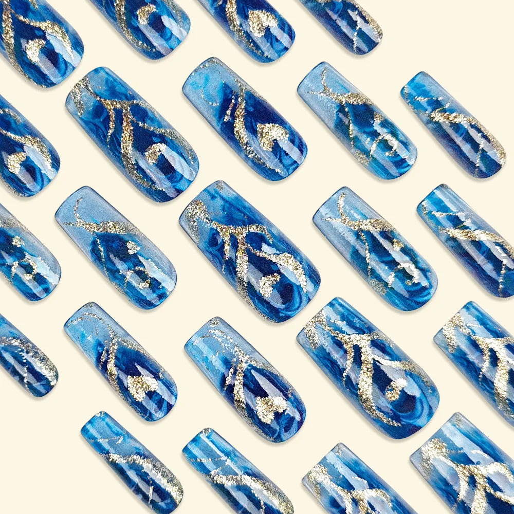 set Medium long fake nails