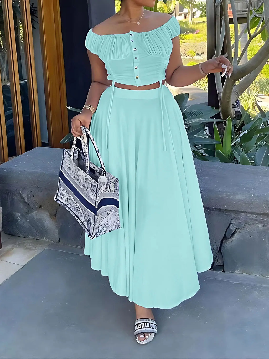 Elegant Two-Piece Summer Set