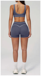 Knit Construction Sleeveless True-To-Size Fit Two-Piece Yoga Set