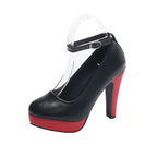 Elegant Corduroy Buckle Pumps