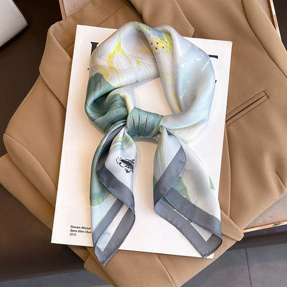 High-End Small Silk Scarf