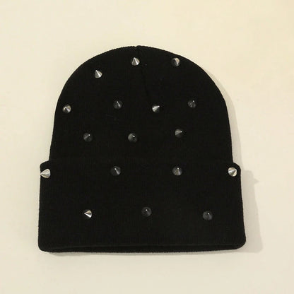 Punk Rivet Gothic Beanie Hat