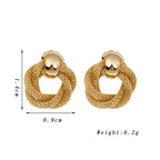 Vintage Twisted Circle Earrings