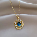Luxury Zircon Planet Pendant