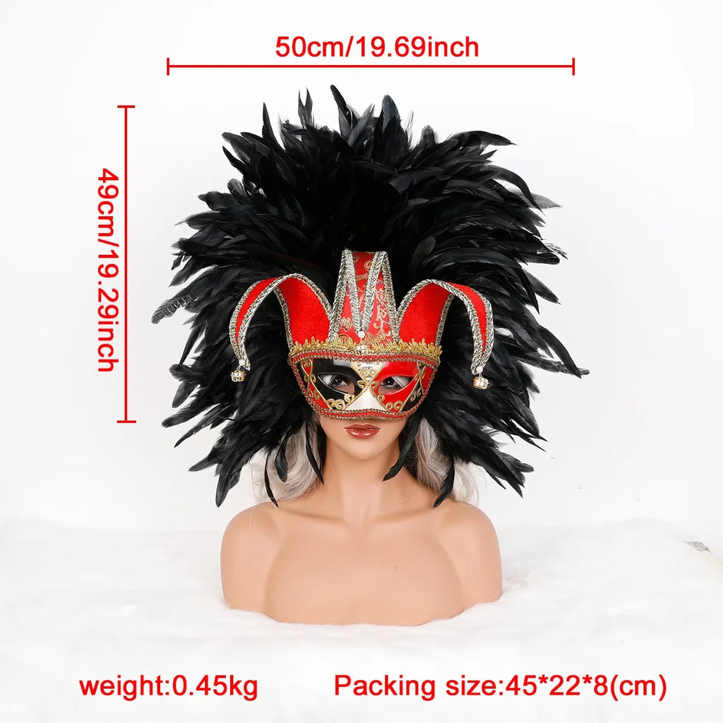 Feather Masquerade Party Mask