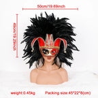 Feather Masquerade Party Mask