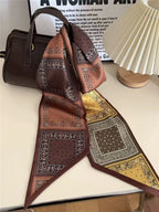 Graphic Ribbon Long Strip Scarf