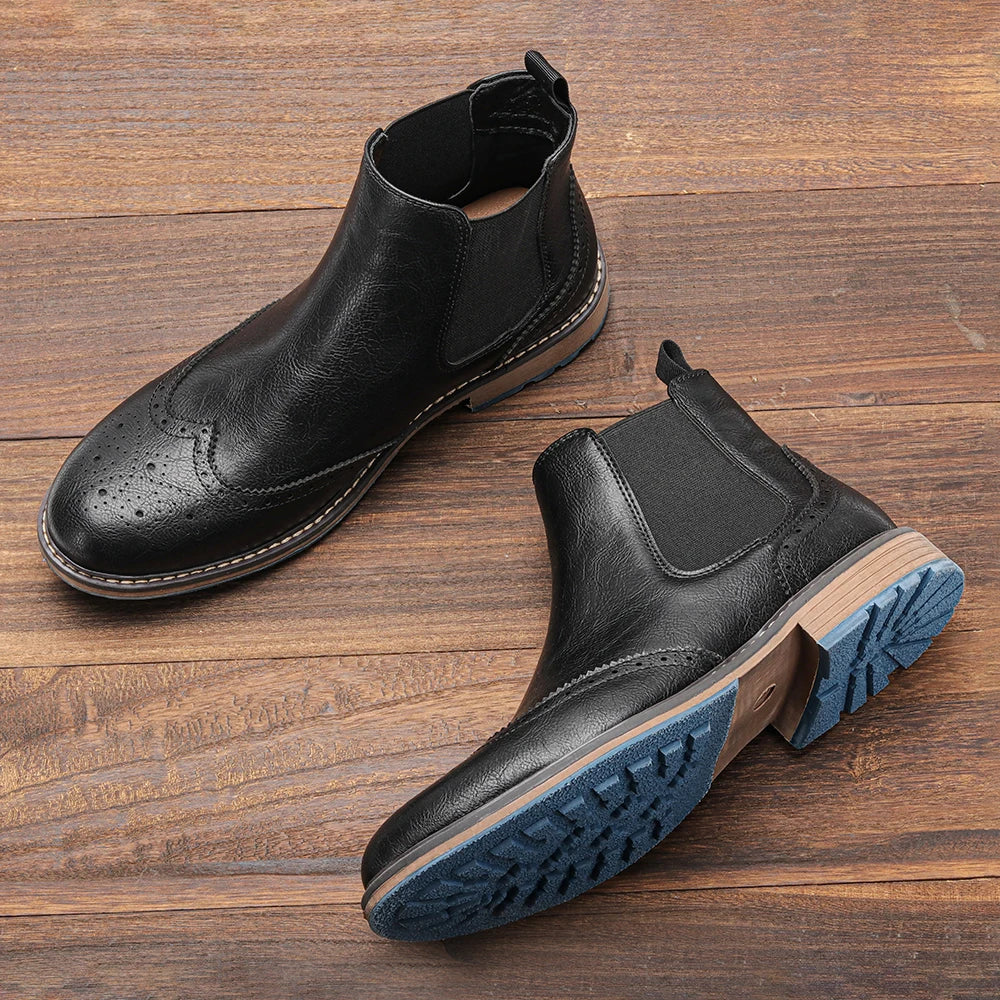 Brogue Chelsea American Leather Boots