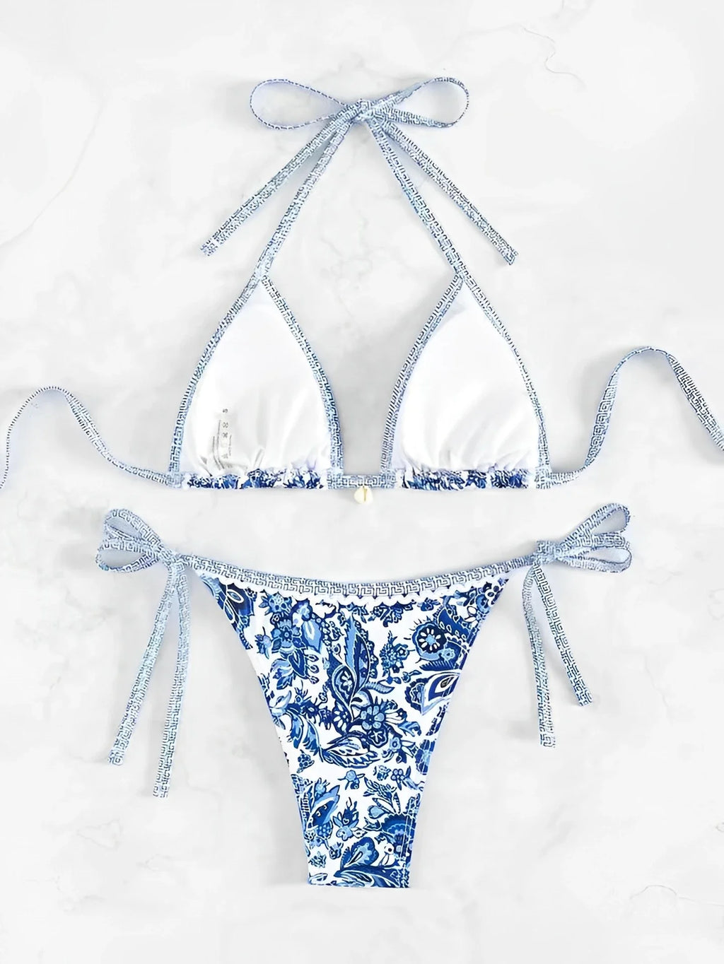 Halter String Bikini Set