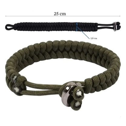 Adjustable Paracord Survival Bracelet