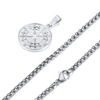 Mprainbow Viking Compass Necklace