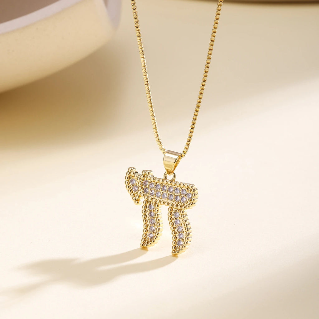 Zircon Cross Pendant Necklace