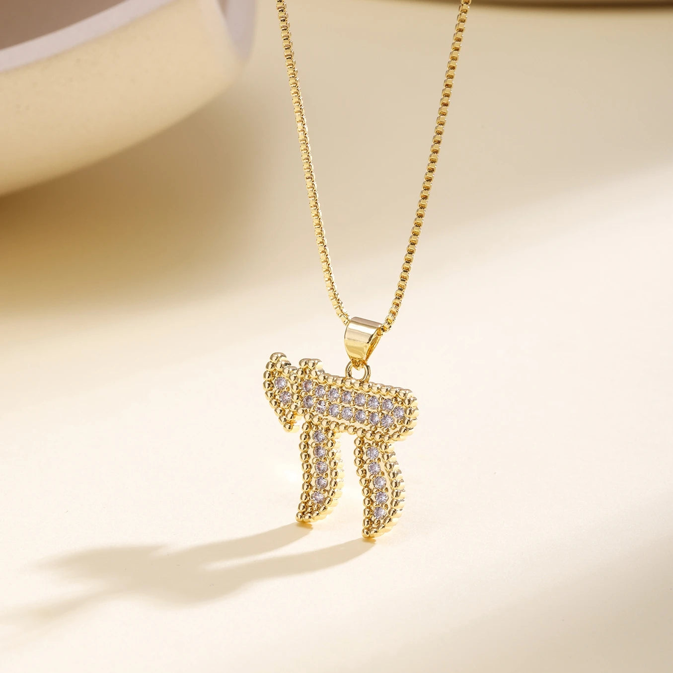 Zircon Cross Pendant Necklace