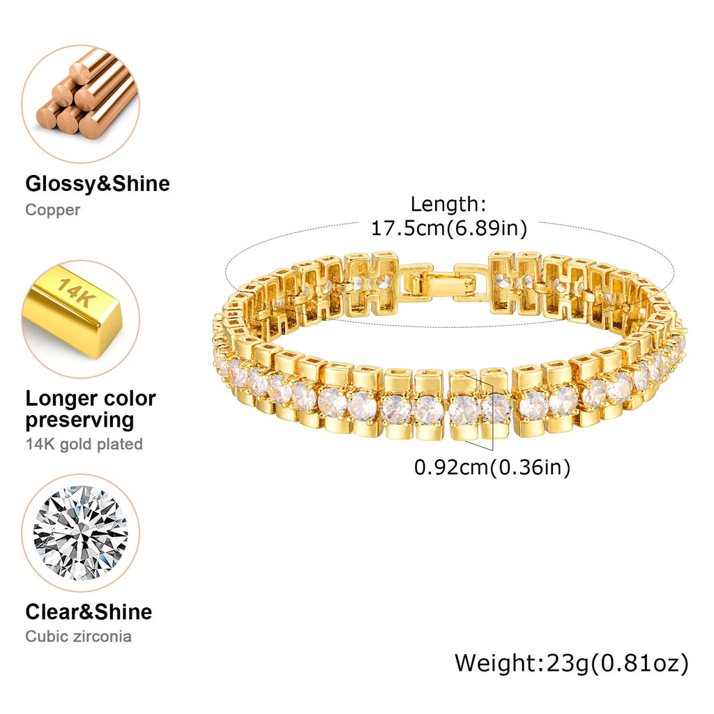 Gold Copper Chain Bracelet