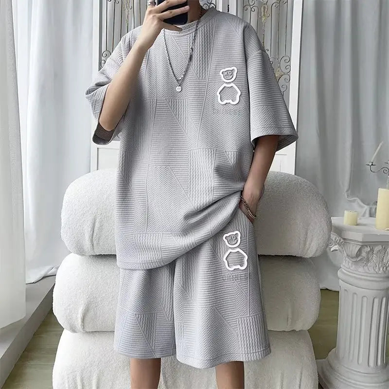 Hip-Hop Striped Sports Set