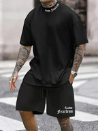 Letters Print Hip-Hop Sports Suit