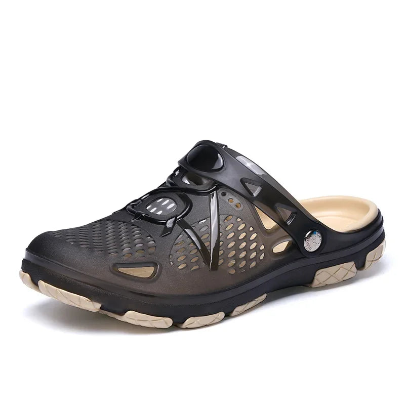 Cushioned Color-Block Sport Sandals
