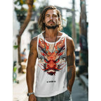 Chinese Dragon Print Tank Top