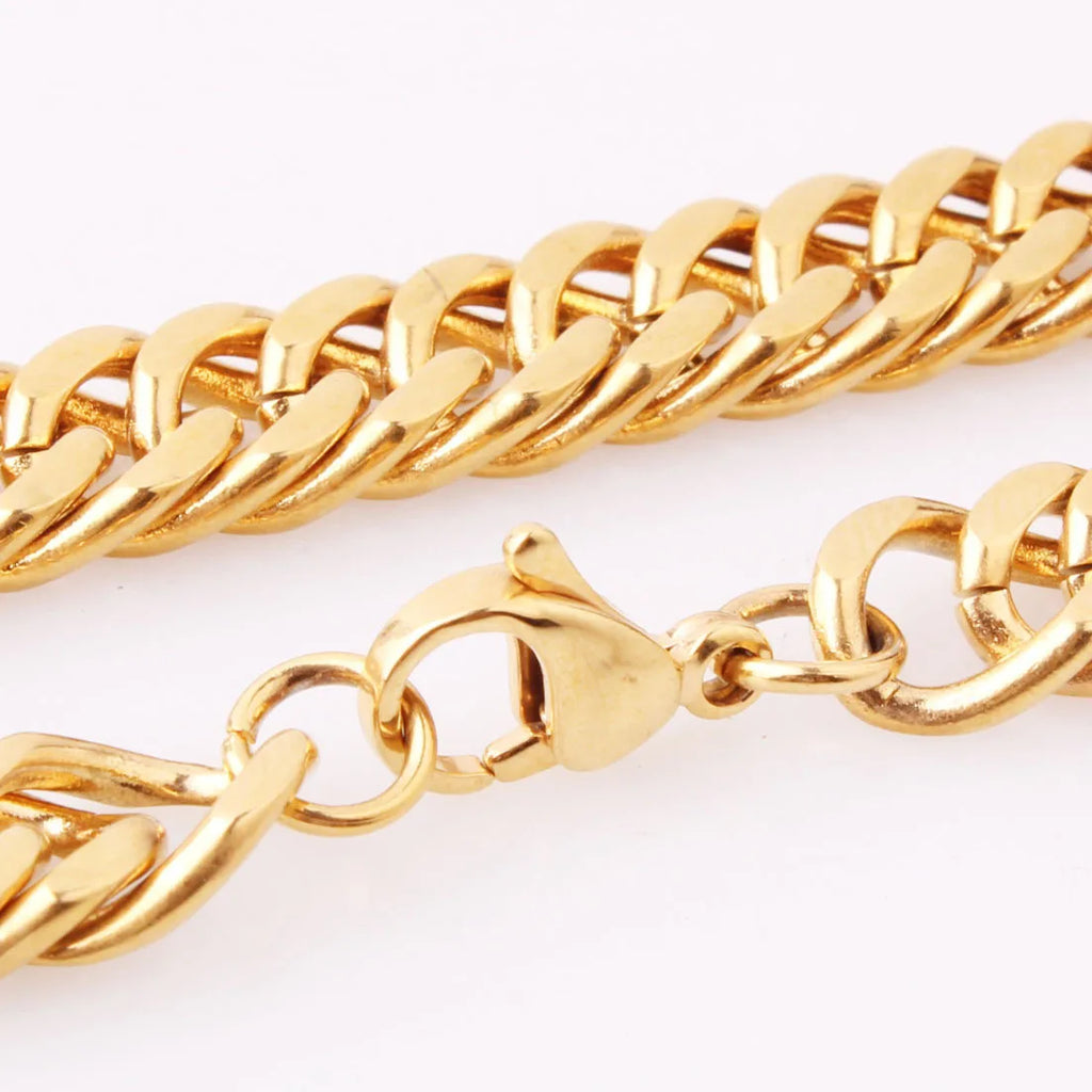HNSP Gold Curb Necklace