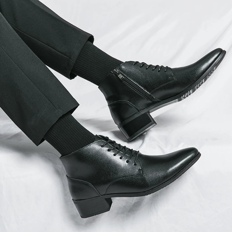 PU Leather Ankle Boots