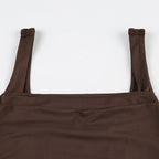 Streetwear Broadcloth Solid Tank Top