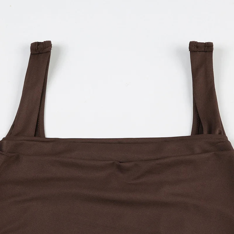 Streetwear Broadcloth Solid Tank Top