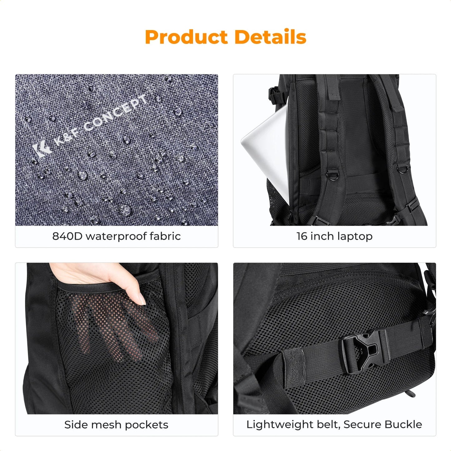 Large Waterproof Camera Backpack