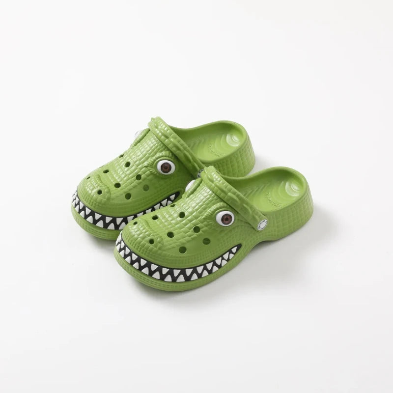 Crocodile Print House Clogs