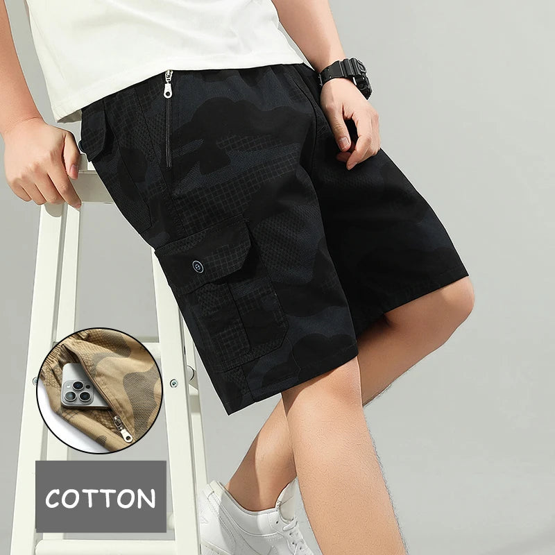 Lightweight Camo Cargo Shorts