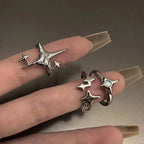 Silver Gothic Star Ring 1
