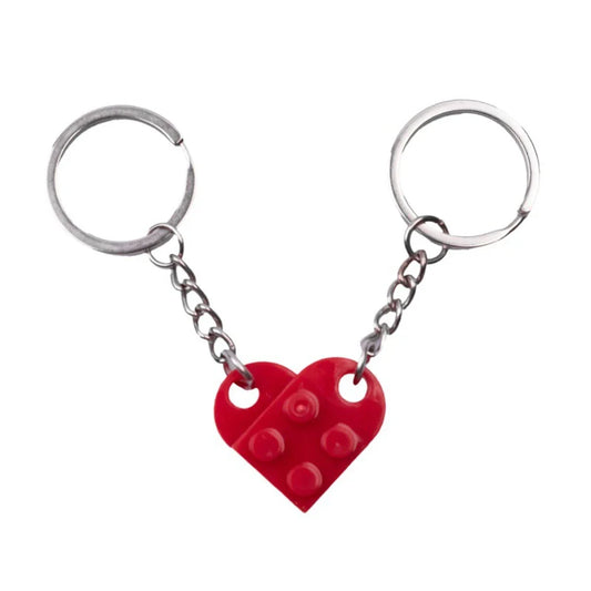 Couples Brick Keychain Set