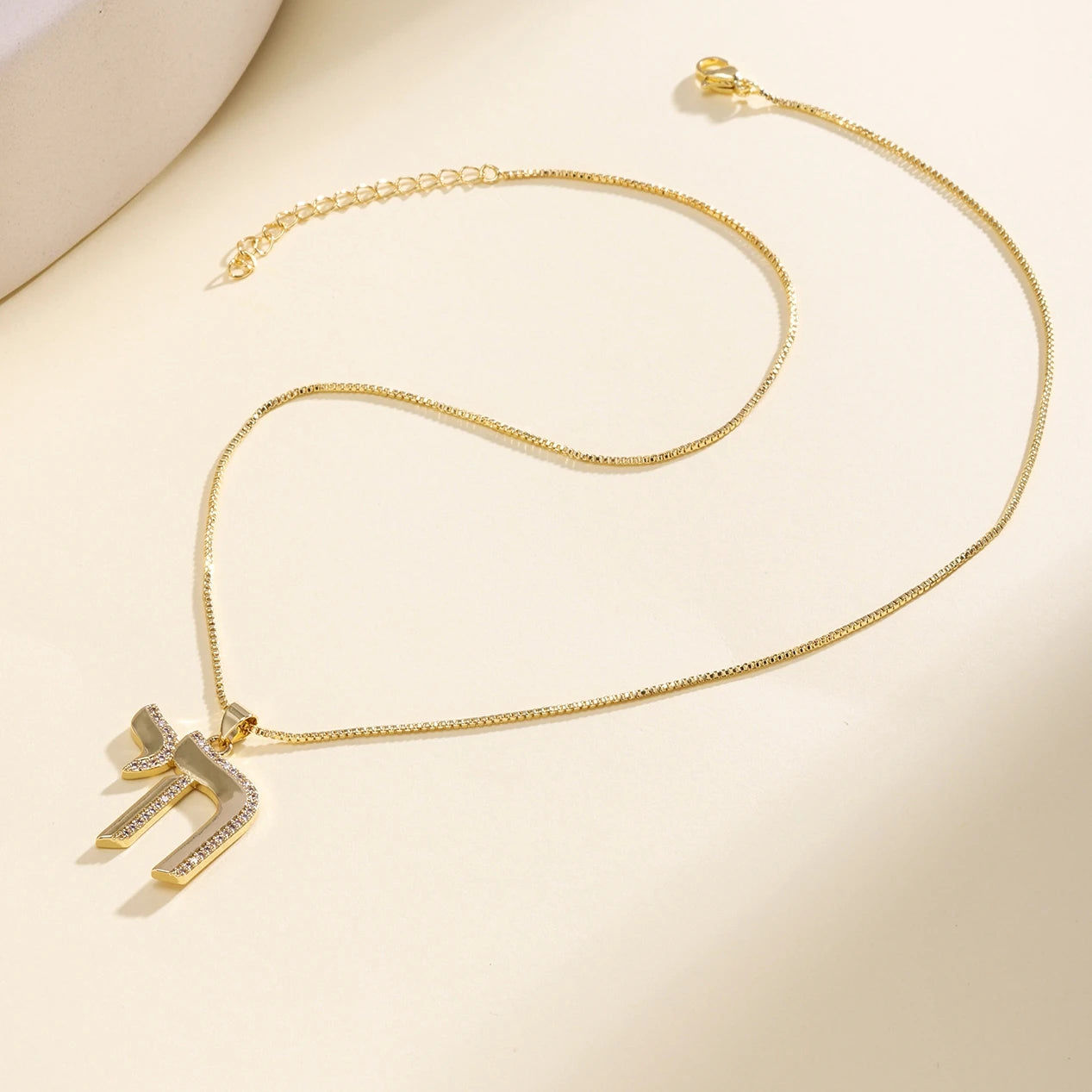 Zircon Cross Pendant Necklace