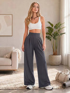 Quick-Dry Wide-Leg Sports Pants