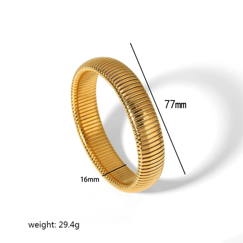 Gold Stainless Steel Bangle