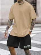 Letters Print Hip-Hop Sports Suit
