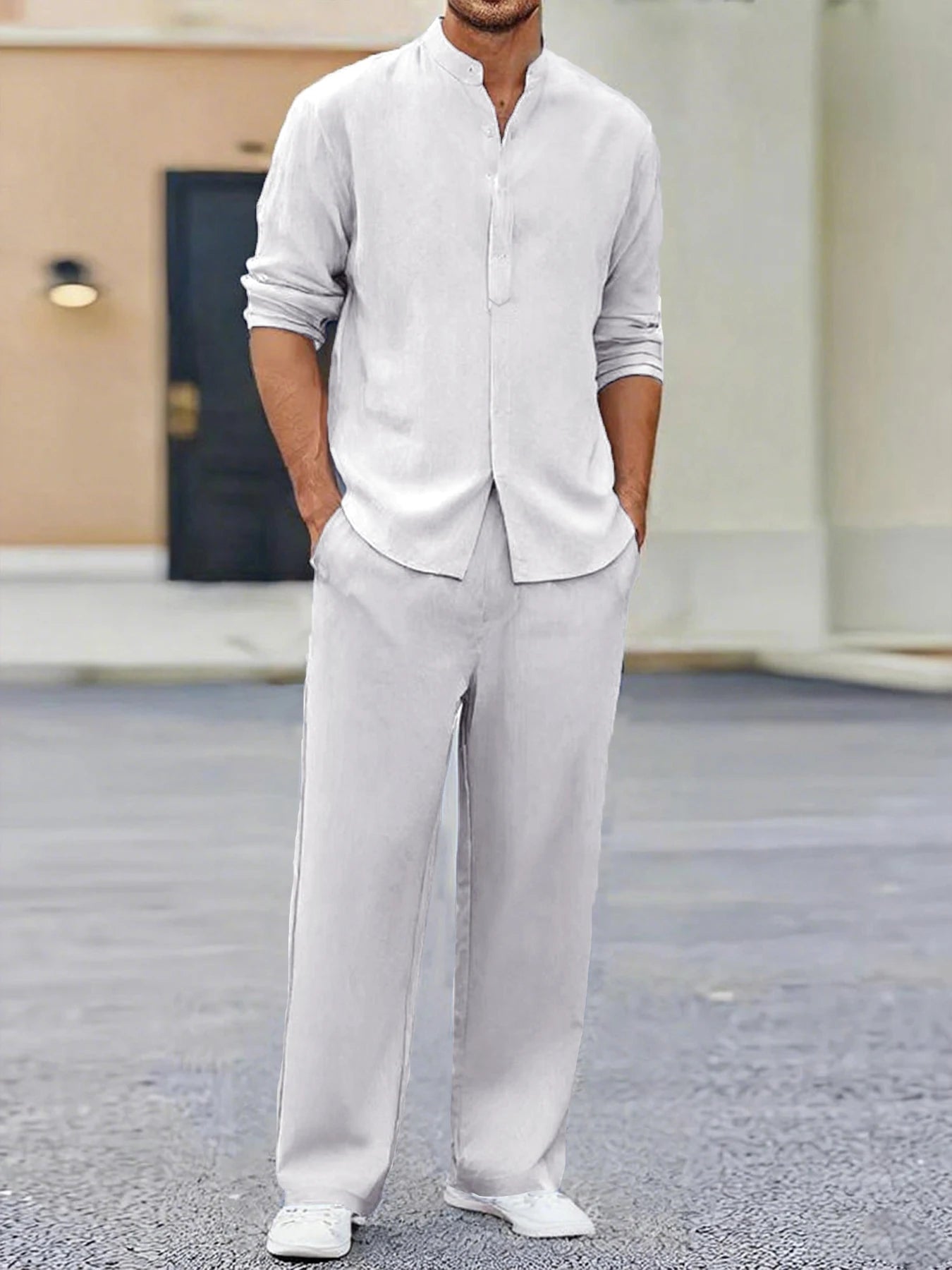 Loungewear Long-Sleeve Trousers Set
