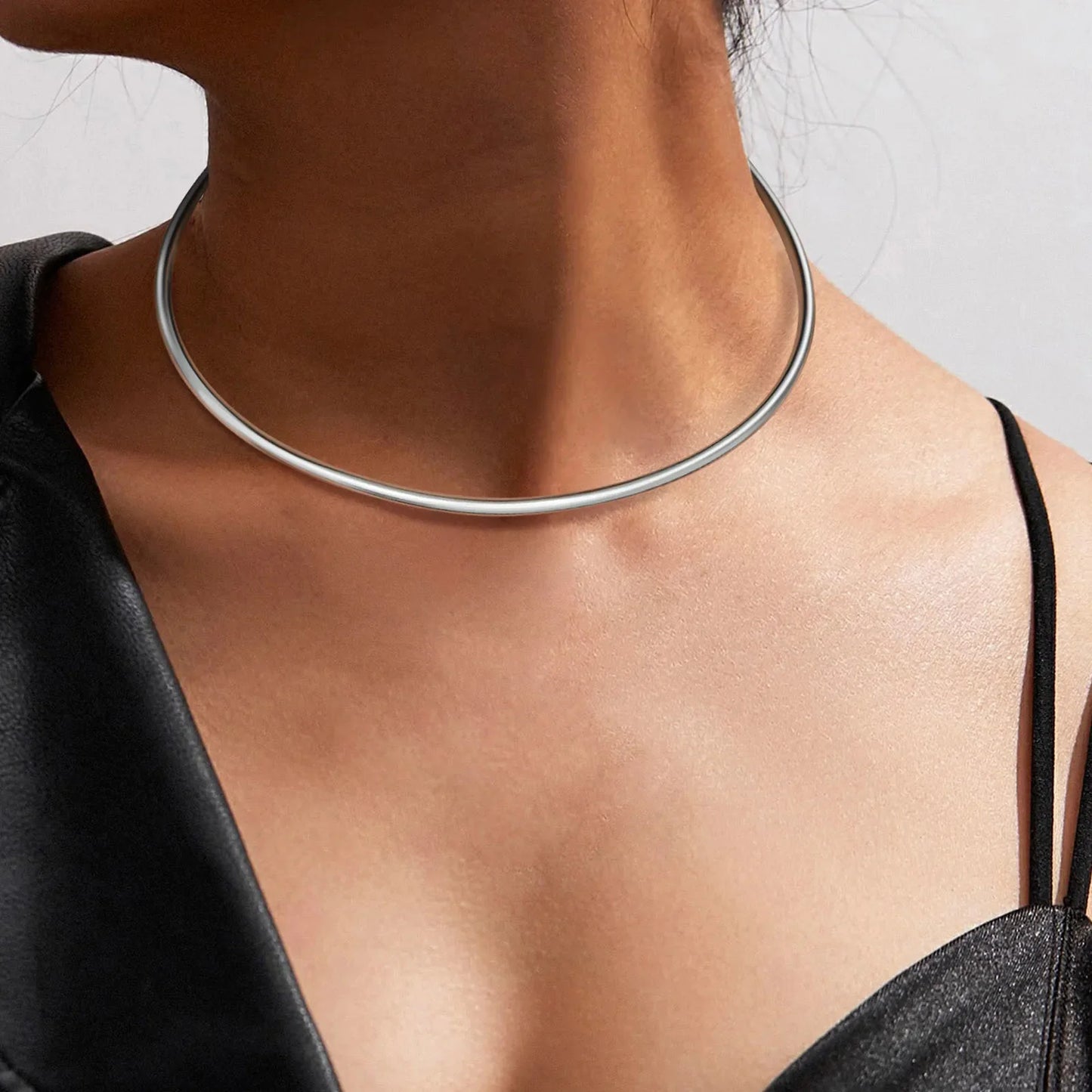 Open Collar Choker Necklace