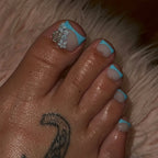 French False Toe Nails Heart