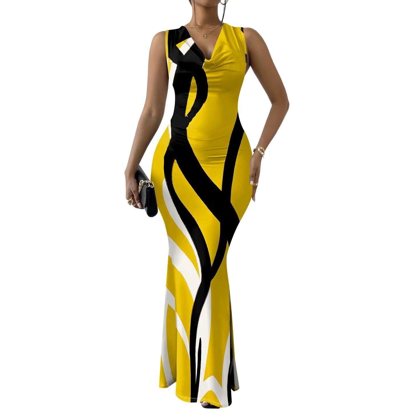 Summer Mermaid Maxi Dress