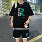 Letter Print Youth Sportswear Set