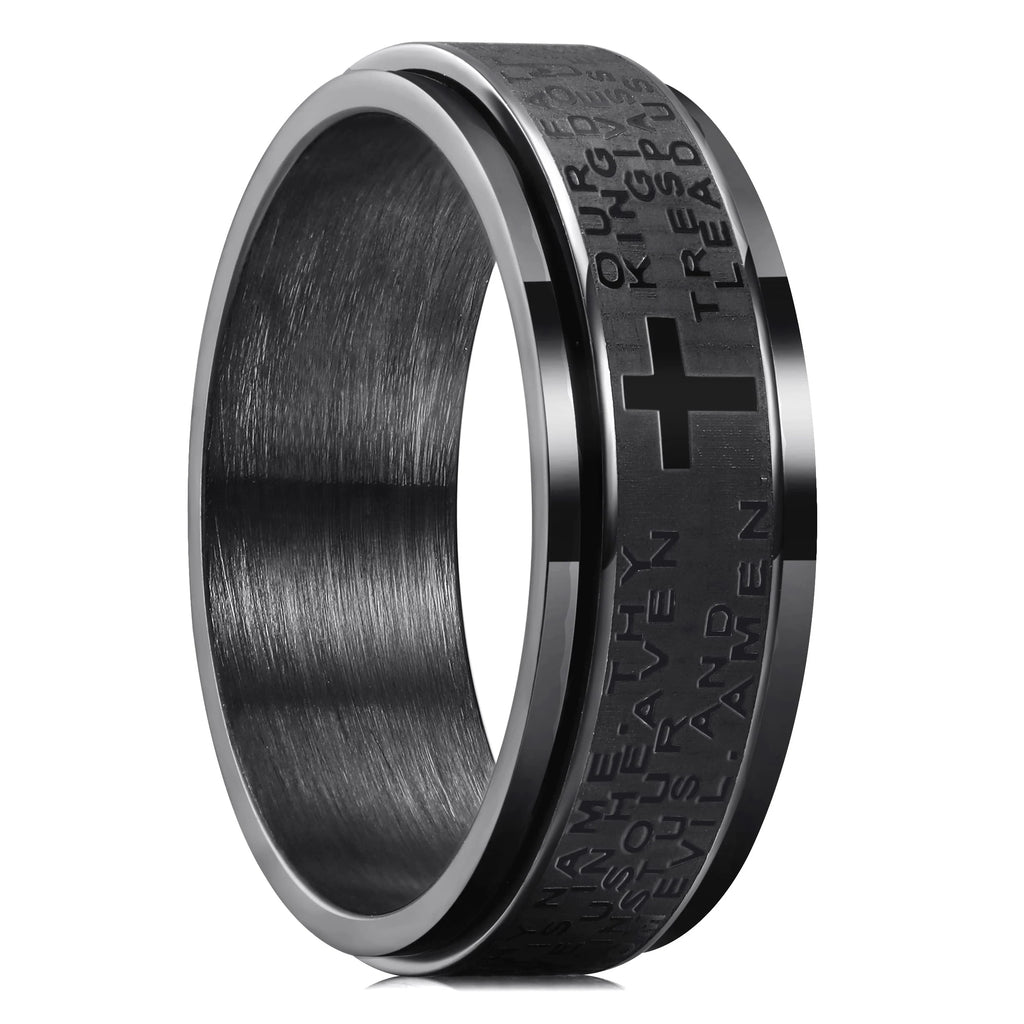 Carofeez Cross Spinner Ring