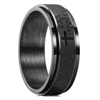 Carofeez Cross Spinner Ring