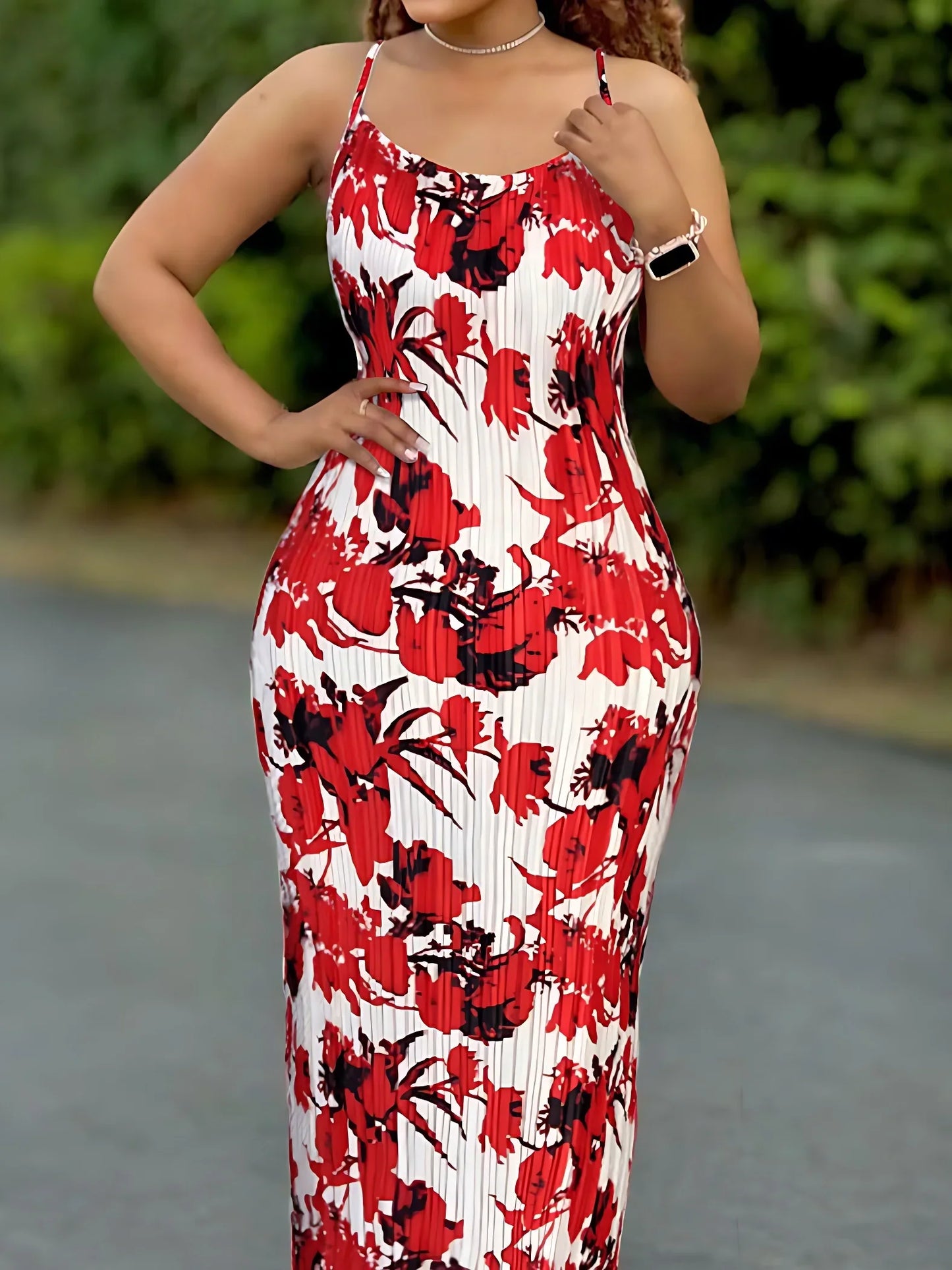 Tie Dye Pleated Dress