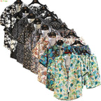 Cotton Floral Shirt Shorts Set