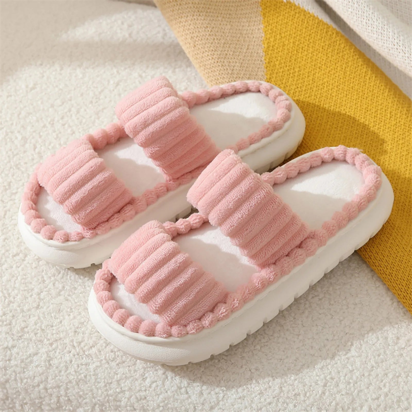 Women Corduroy Home Slippers